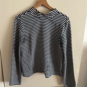 Jenni Kayne Baby blue and White Striped Top